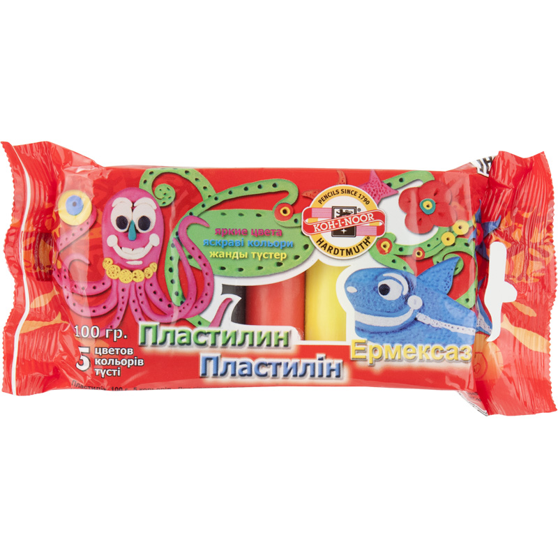 Пластилін, 5 цв., 100г. Koh-i-noor - фото 3
