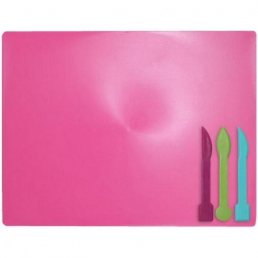 Дощечка для пластиліна 193*250мм. + 3 стека, асорті ZiBi - фото 5