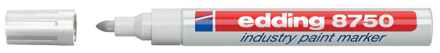 Маркер лакирующий PAINT 8750, круглое острие 2-4мм., бел. Edding - фото 5