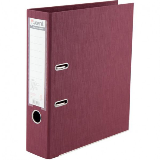 Реєстратор 7,5см. А4 (PP двостороннє покриття) Prestige, бордо Axent - фото 4