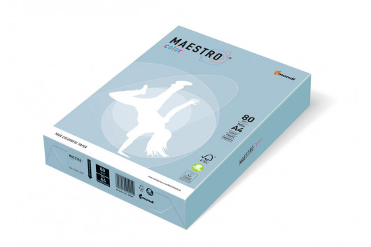 Папір кольоровий A4 пастель 80г/м2, 500лист., OBL70 blue, блак. лід Mondi - фото 3