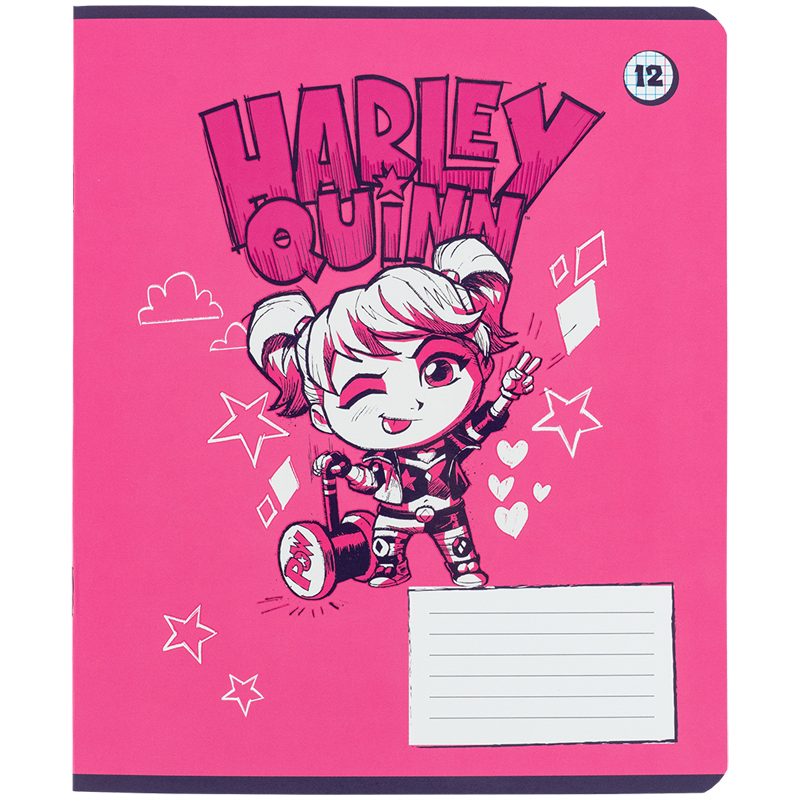Тетрадь 12 лист., кл., софт тач + УФ лак, DC Comics (DC25-232) Kite - фото 14