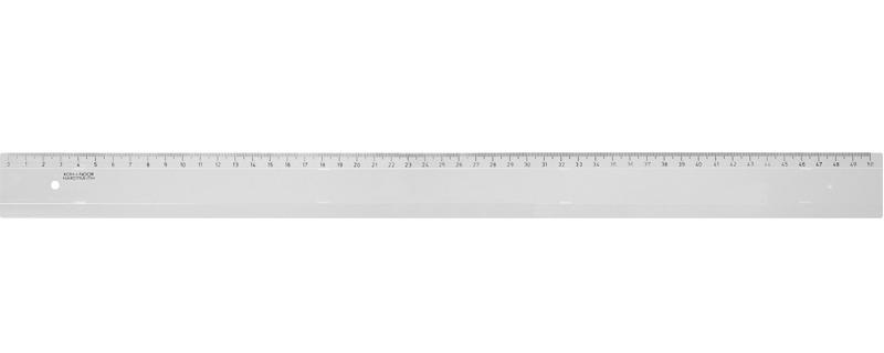 Линейка пластиковая 50см, прозр. Koh-i-noor - фото 4