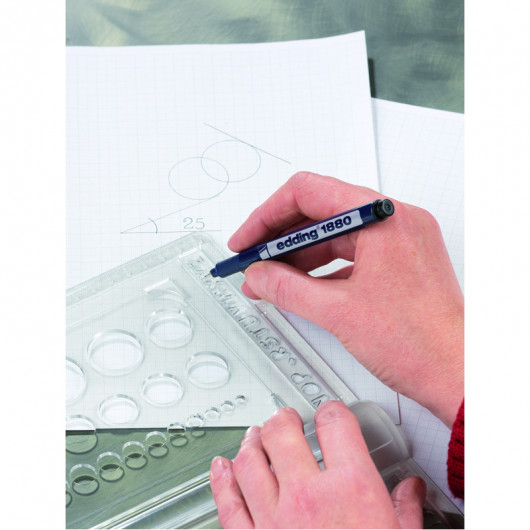 Линер для черчения e-1880 drawliner, 0.5 (0,5мм) Edding - фото 3