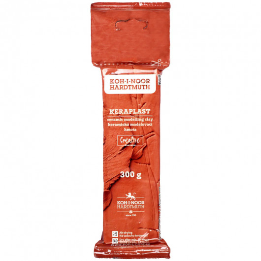 Пластилін скульптурний Keraplast, 300г., на основі натуральної глини, терракот. Koh-i-noor - фото 2