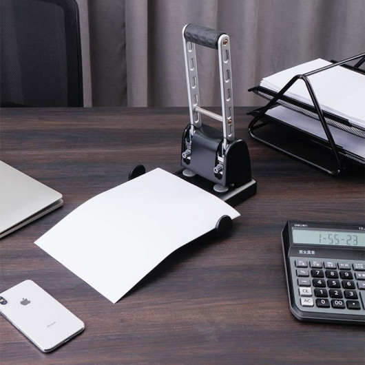 Діркопробивач великий, на 2 отвори, до 100 аркушів (E0130) DELI - фото 6