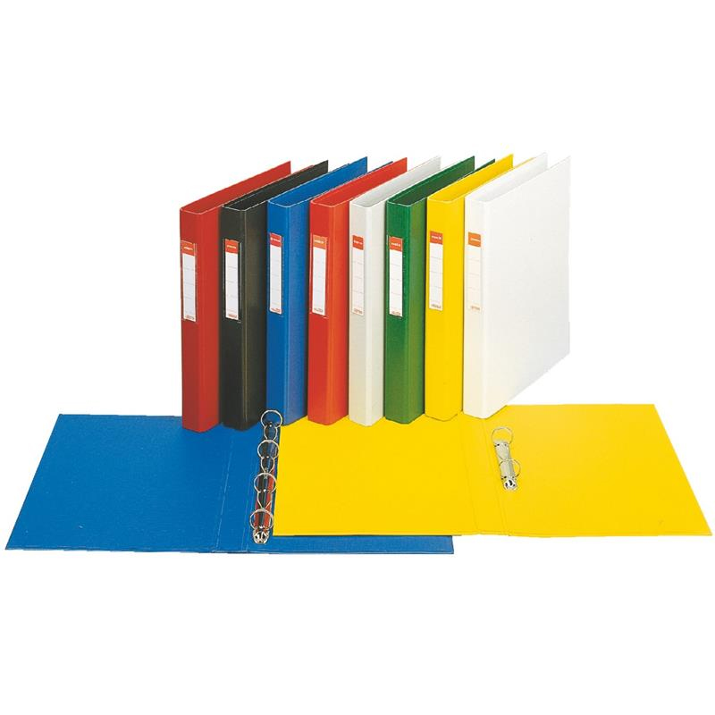 Папка А4, 25мм., 4кольца, картон PVC покрытие, красн. Esselte - фото 6