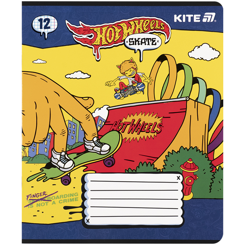 Тетрадь 12 лист., кл., софт тач + УФ лак, Hot Wheels-2 (HW25-232-2) Kite - фото 10