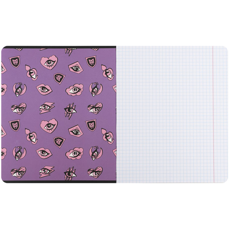 Тетрадь 12 лист., кл., софт тач + УФ лак, Monster High (MH25-232) Kite - фото 18