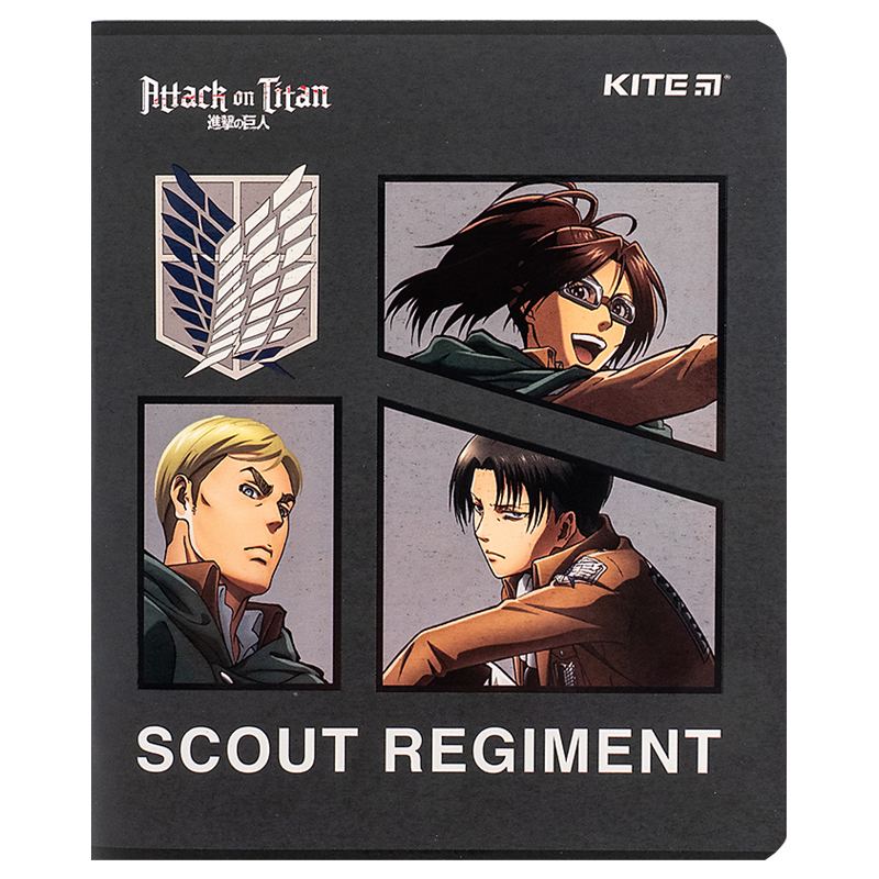 Зошит 24 арк., лін., софт тач + УФ лак, Attack on Titan (AT24-239) Kite - фото 15