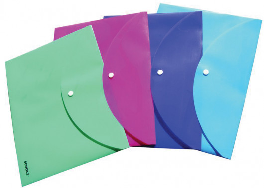 Папка-конверт на кнопке А4 Charming, непрозр., зелен. Scholz - фото 3