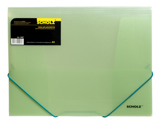 Папка на гумках пластикова А4 прозора, асорті Scholz - фото 7