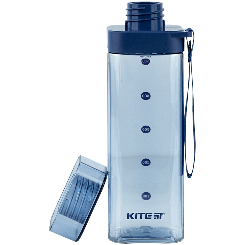 Пляшечка для води квадратна, 550 мл, блакитна Kite - фото 9