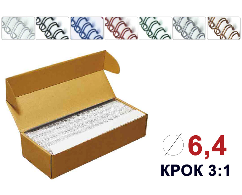 Пружины метал. 6,4мм.; 3:1, 100шт./уп., черн. D&Art - фото 3