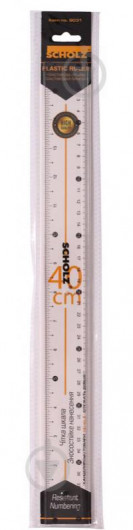 Лінійка пластикова 40см., прозор. Scholz - фото 3