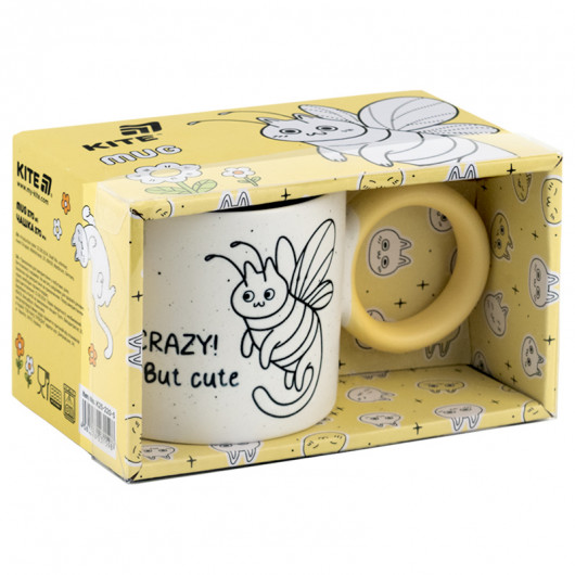 Чашка 370 мл Crazy cat (K25-220-5) Kite - фото 6