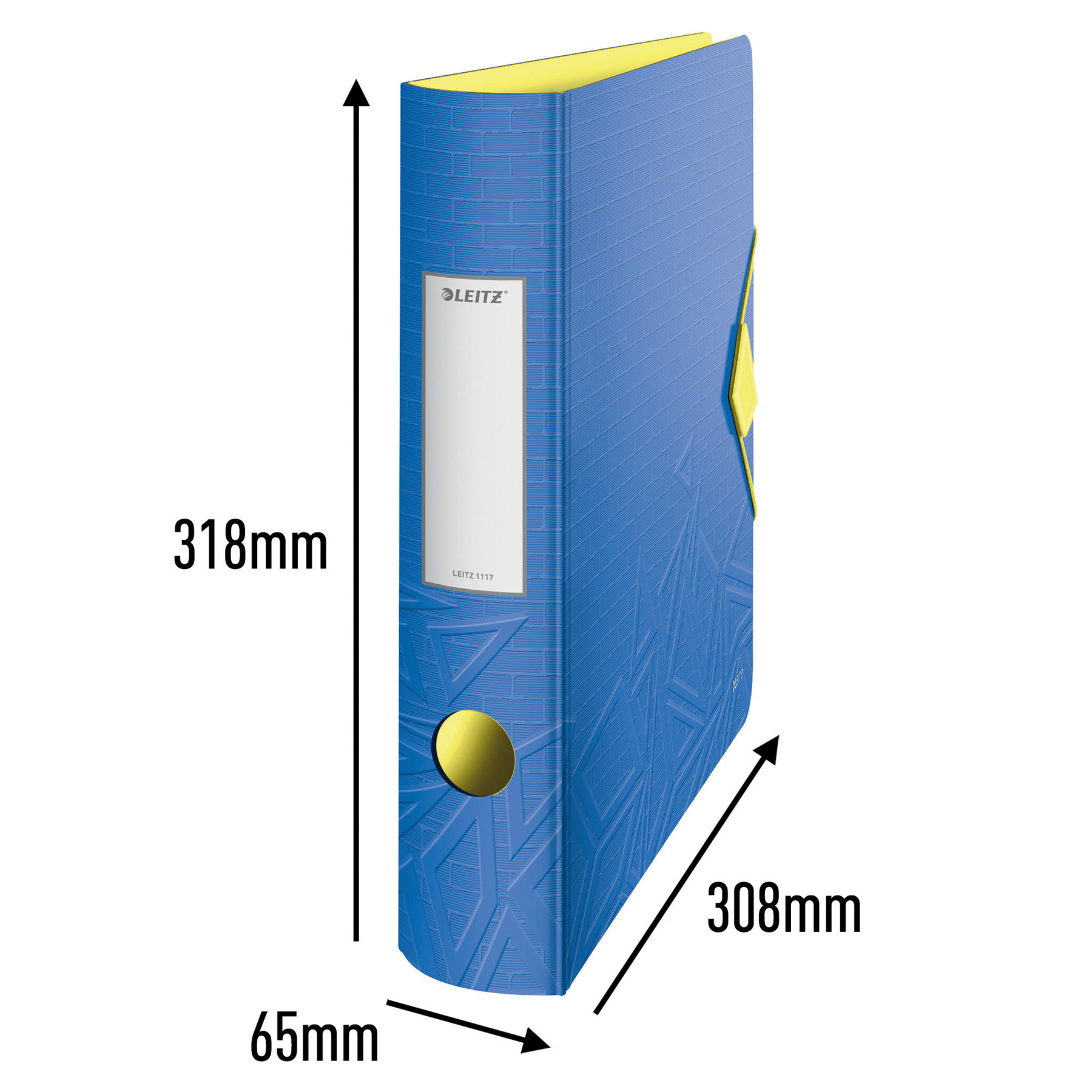 Регистратор 6.5см. А4 (PP) Active Urban Chic 180°, син. LEITZ - фото 7