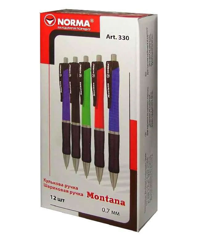 Ручка шариковая автоматическая Montana, корпус ассорт., стержень син. NORMA - фото 4