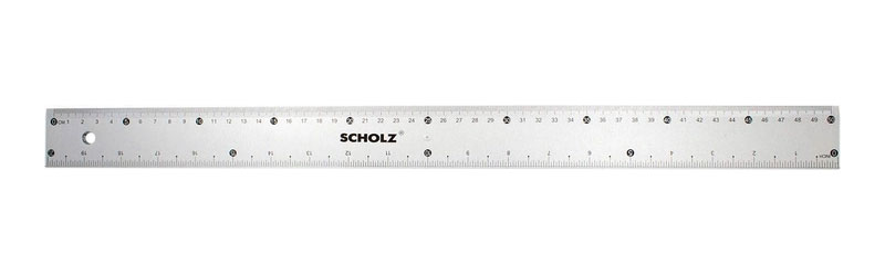 Линейка пластиковая 50см., прозр. Scholz - фото 4
