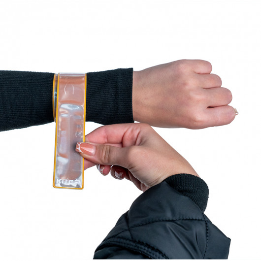 Набор браслетов светоотражающих, персиковые Kite - фото 5