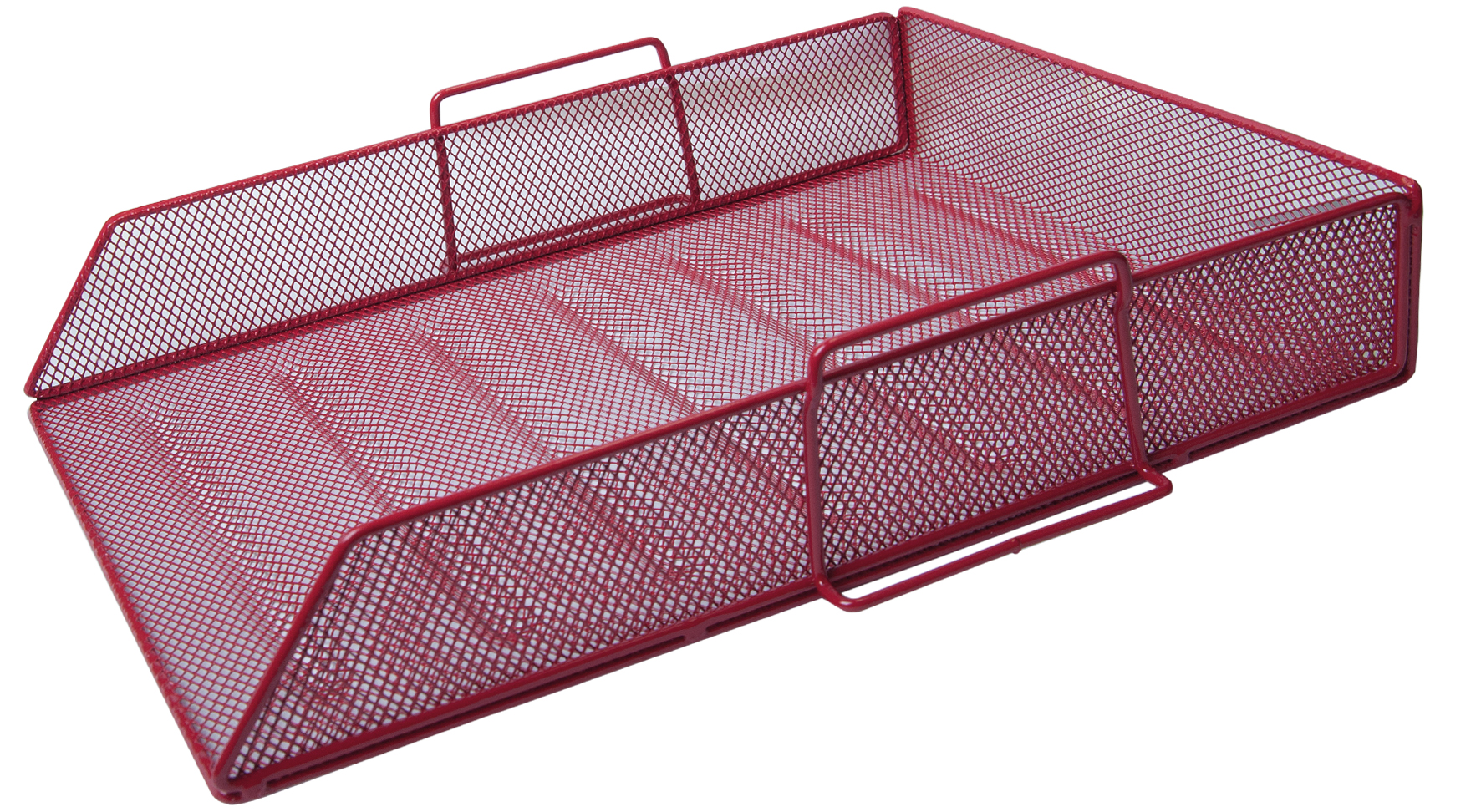 Лоток горизонтальний металевий, черв. BuroMax - фото 3