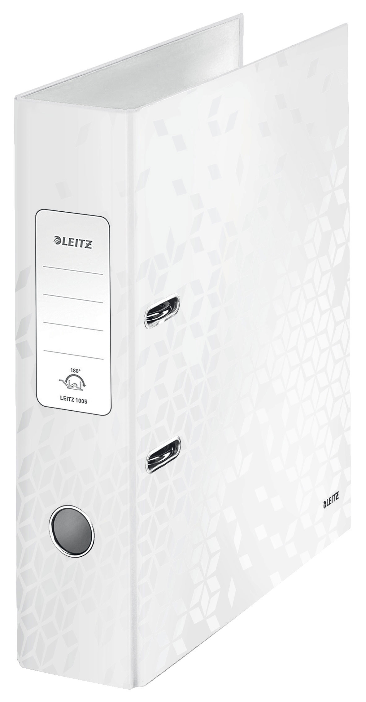 Реєстратор 8см. А4 (PP) 180°, Wow, метал. біл. LEITZ — фото 6
