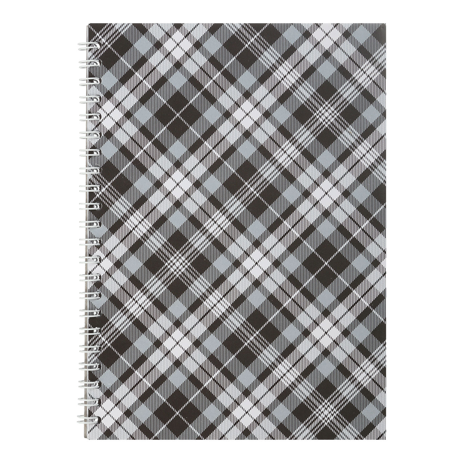 Зошит на спіралі А5, 48арк., клітинка, сірий BuroMax - фото 2