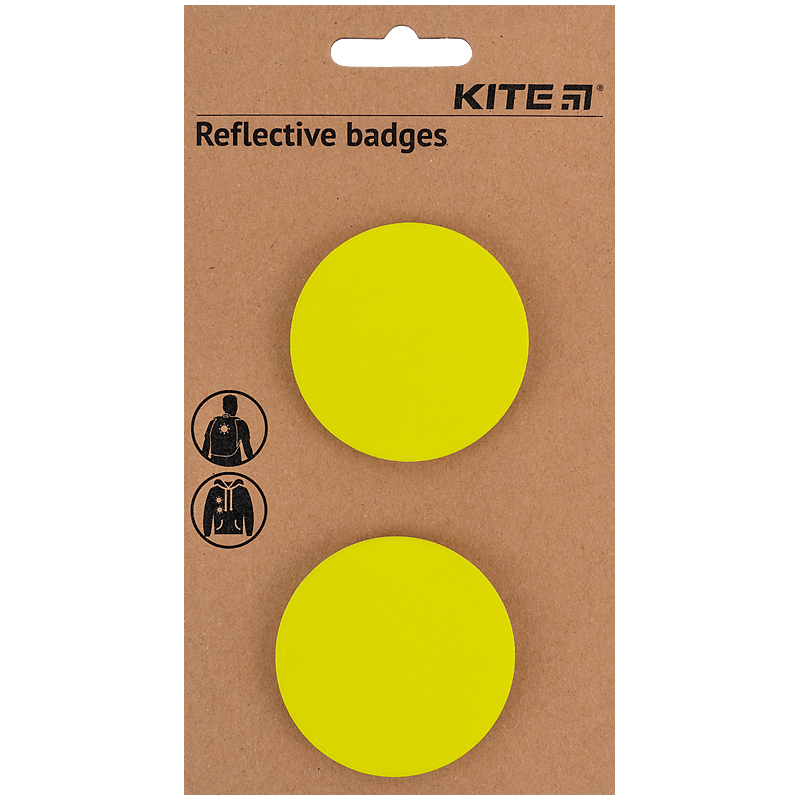 Набор значков светоотражающих, желтые Kite - фото 5