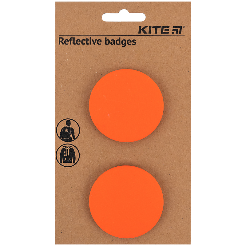 Набір значків світловідбиваючих, помаранчеві Kite - фото 5
