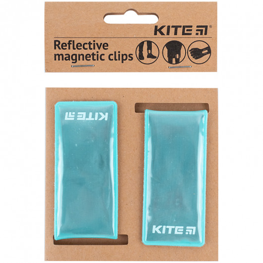 Набір магнітних кліпс світловідбиваючих, м'ятні Kite - фото 5