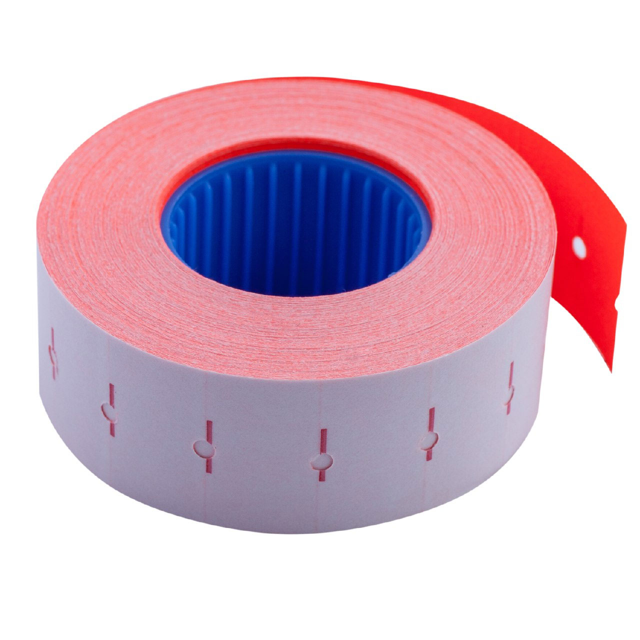 Етикет-стрічка 22*12мм., прямокутні, внутрішня намотка, 1000шт./рул., 10рул/уп., черв. BuroMax - фото 2