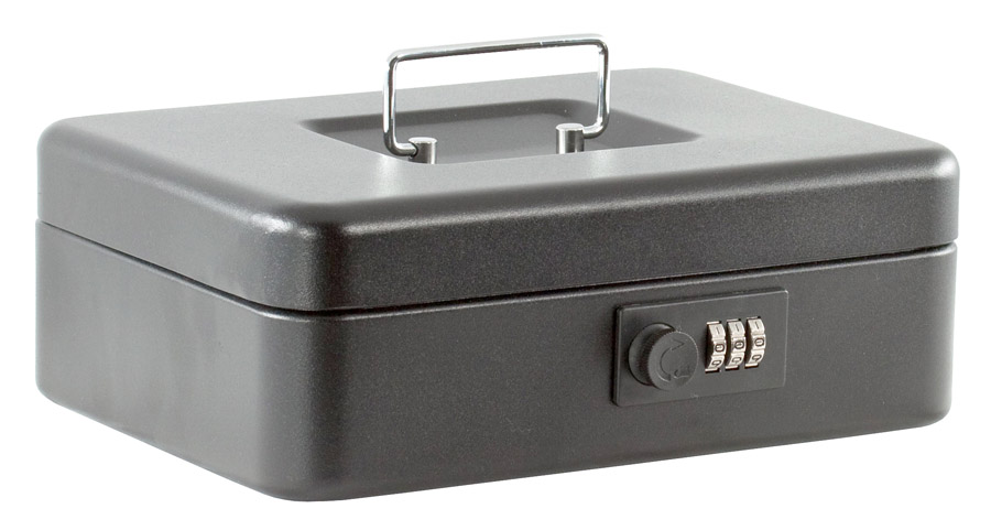 Бокс для денег переносной 250*180*90мм., черн. BuroMax - фото 3
