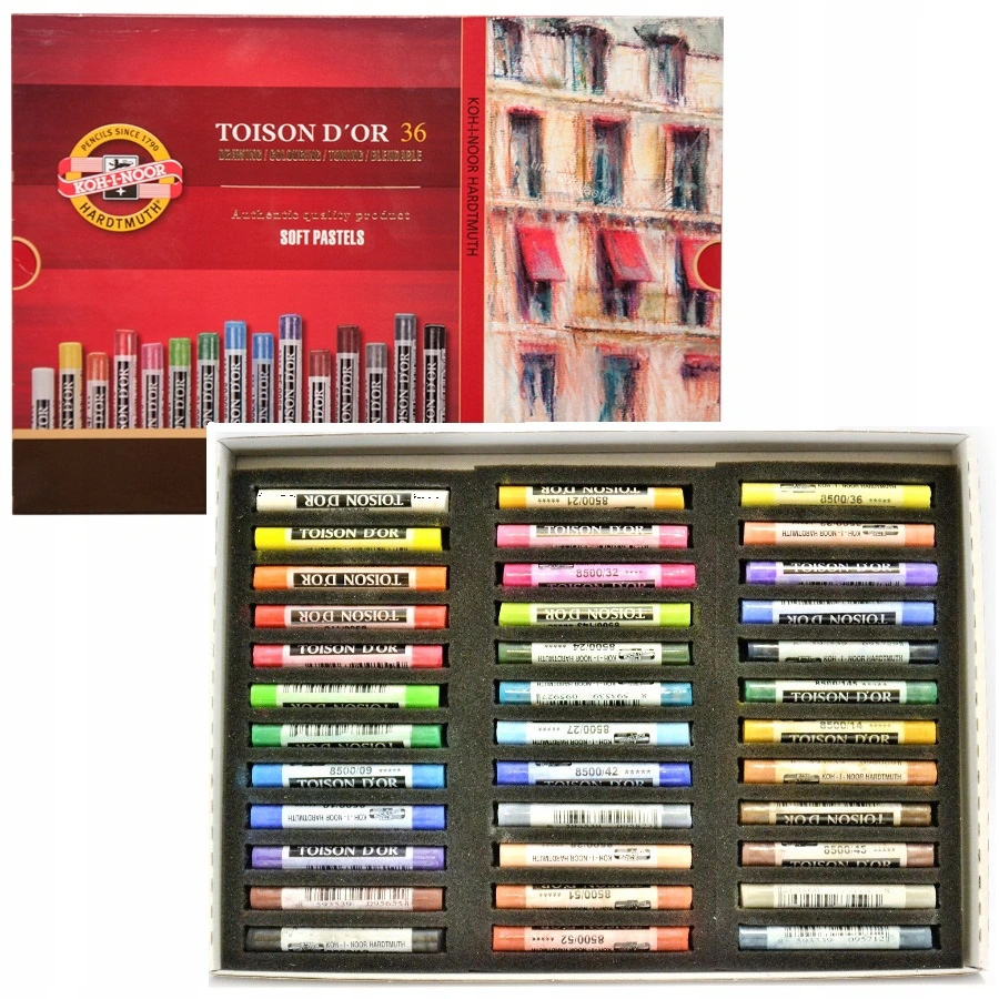 Пастель суха 36 кольорів, TOISON D'OR 8515 Koh-i-noor - фото 6