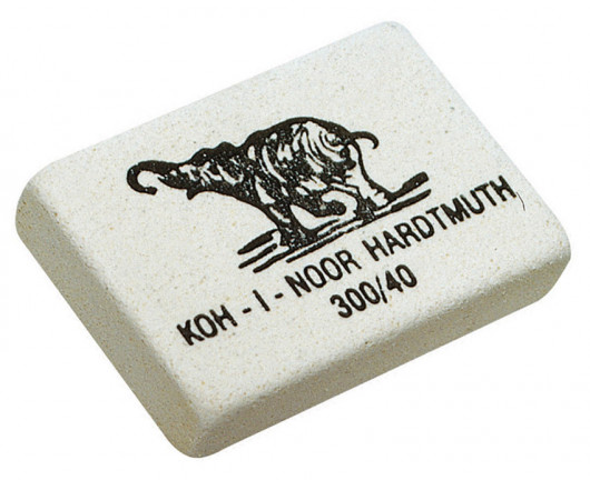 Резинка Hardmuth 300/40, большая, бел. Koh-i-noor - фото 3