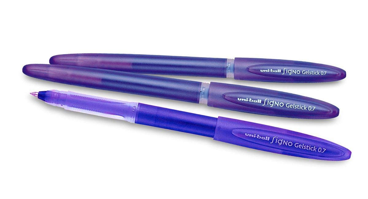 Гелевая ручка Uni-ball Signo Gelstick, 0,7мм., корпус фиолет., стержень фиолет. Uni - фото 6