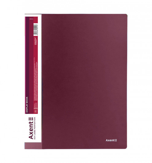 Папка на 20 файлів, бордо Axent - фото 5