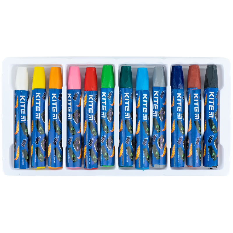 Пастель олійна 12 кольорів Hot Wheels HW24-071 Kite - фото 4