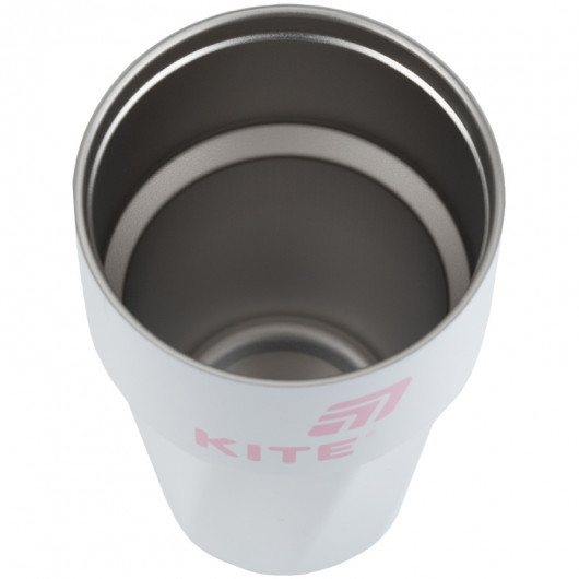 Термокружка  450 мл, біло-рожева Kite - фото 7
