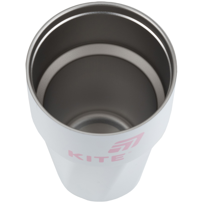 Термокружка  450 мл, біло-рожева Kite - фото 7