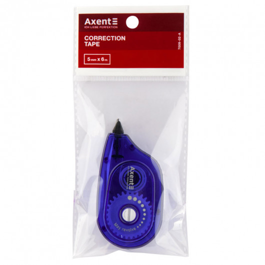 Стрічка корегуюча 7009-A, 5мм * 6м, синя Axent - фото 3