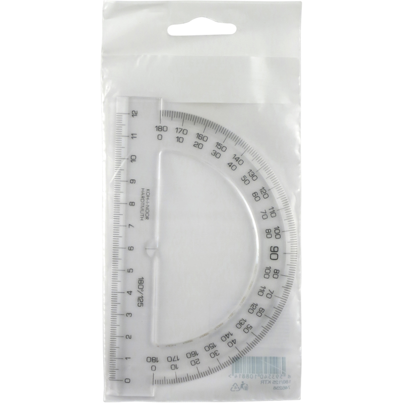 Транспортир 180/125, безкольоровий Koh-i-noor - фото 3