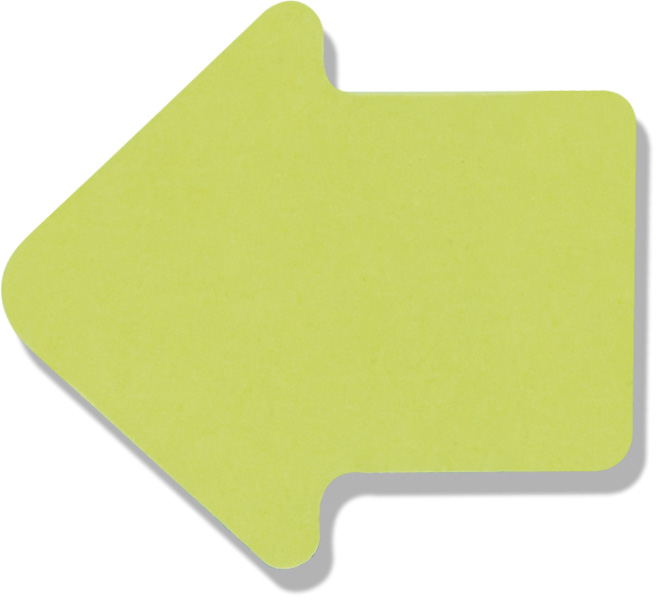 Блок паперу з клейким шаром Стрілка 70*70мм.*50л. неон. BuroMax - фото 3