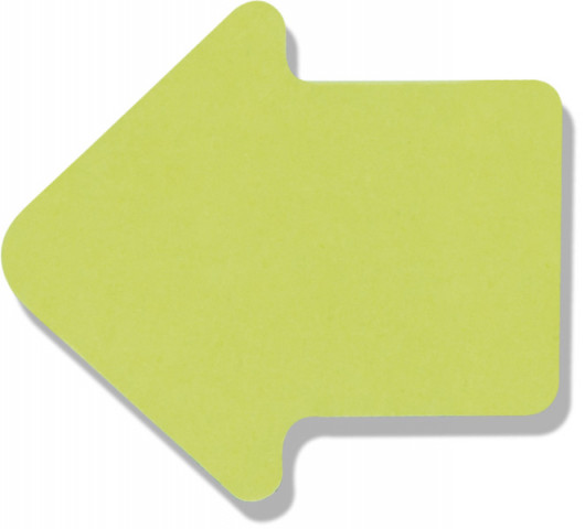 Блок паперу з клейким шаром Стрілка 70*70мм.*50л. неон. BuroMax - фото 3