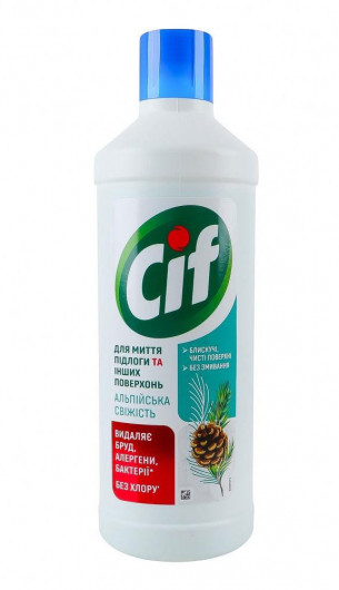 Засіб для миття підлоги, стін та інших поверхонь, 1100мл., Альпійська свіжість CIF - фото 1