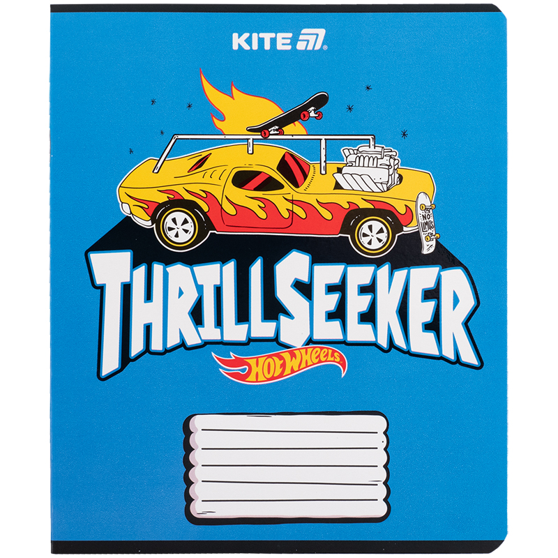 Тетрадь 18 лист., кл., гибр. лак + УФ лак, Hot Wheels (HW25-236) Kite - фото 11