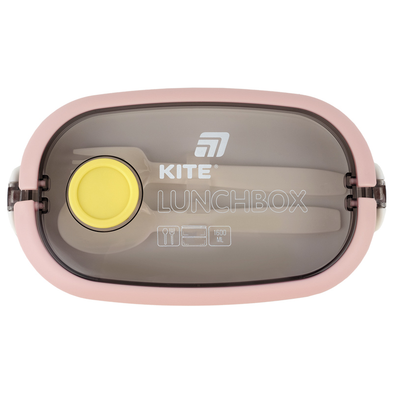 Ланчбокс подвійний з наповненням 1600 мл, бежевий (K25-1181-1) Kite — фото 6