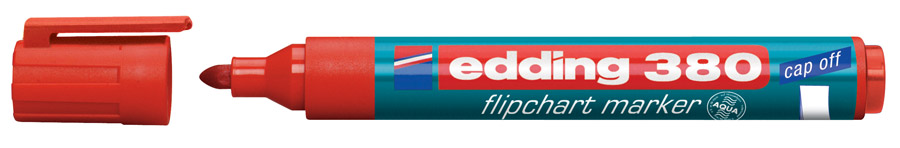 Маркер для флипчарта (по бумаге) кругл. острие 380 1,5-3мм., набор 4шт./уп. Edding - фото 6