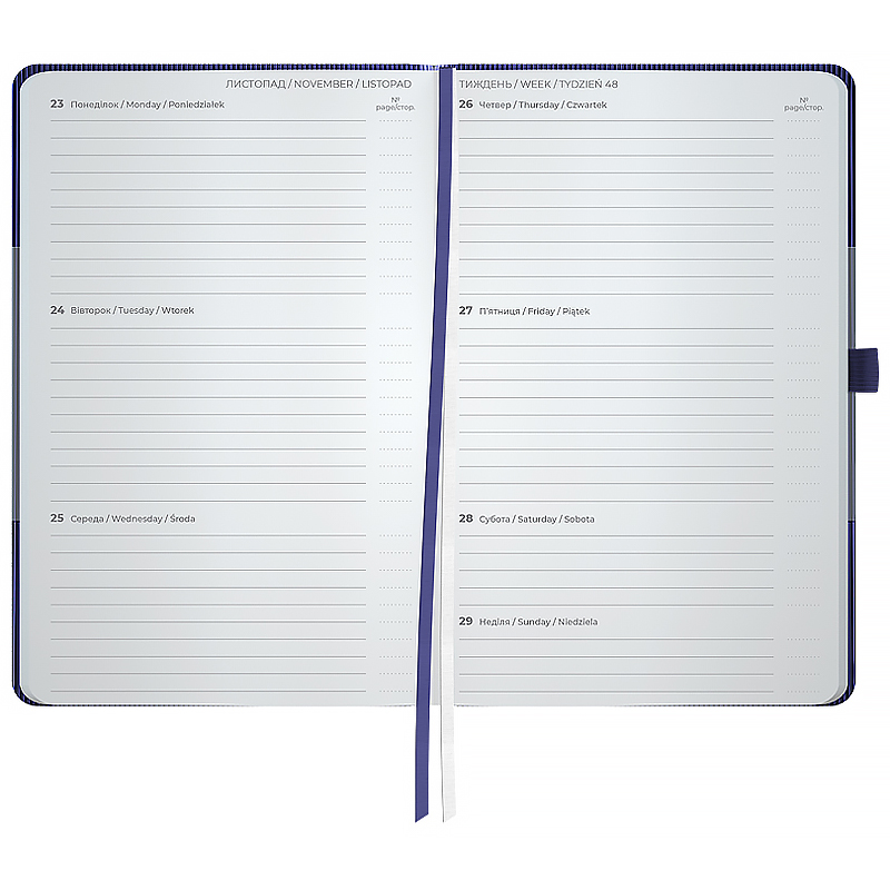 Еженедельник 2026 Partner Lines, 125*195мм, тёмно-синий Axent - фото 5