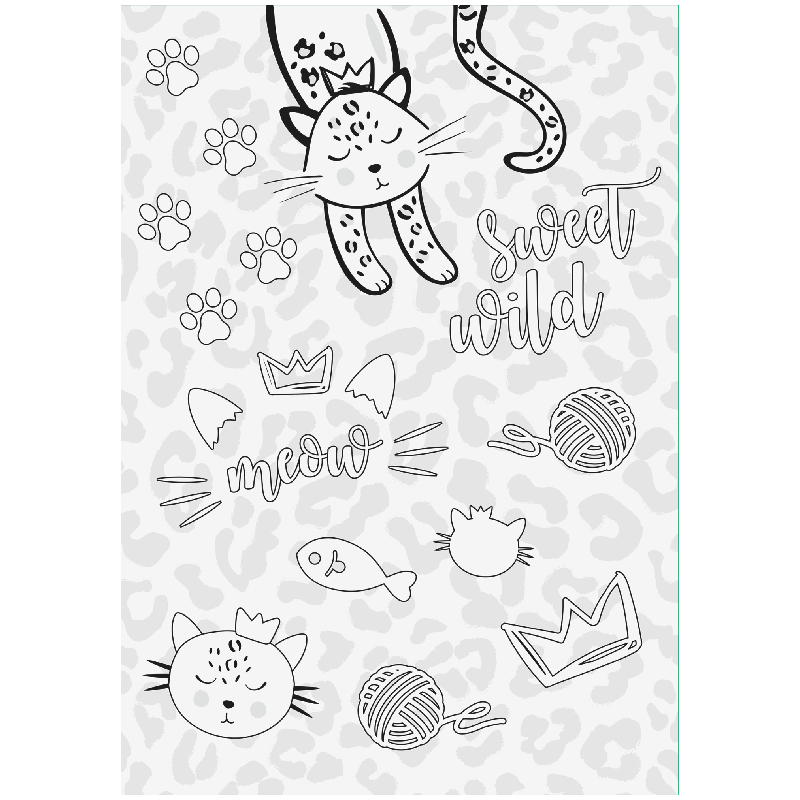 Альбом-склейка для рисования  Wild Cat  А3, 20 лист., 100 г/м2 Brunnen - фото 3