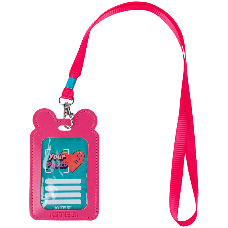 Бейдж на шнурке вертикальный, фуксия Kite - фото 6